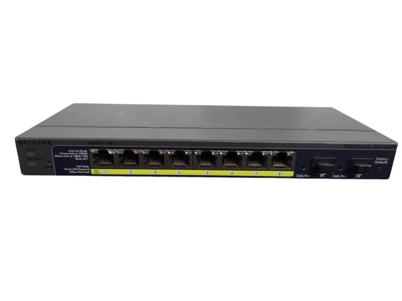 Netgear Prosafe GS110TP | 8-Port Gigabit PoE Smart Switch w/ 2x SFP !