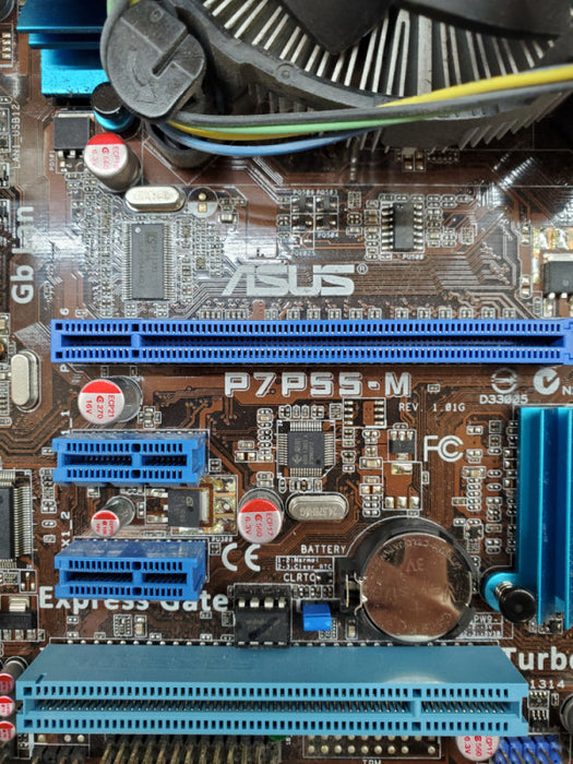 ASUS P7P55-M Motherboard Core i5-750 @ 2.67GHz 4GB RAM - No I/O