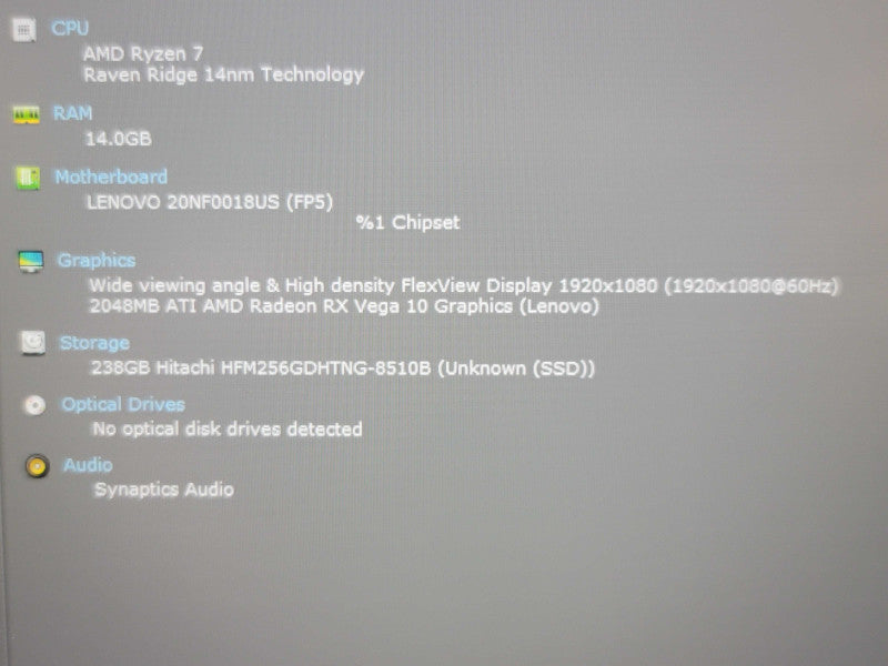 Lenovo ThinkPad E595 Ryzen 7 3700U 16GB DDR4 256GB SSD  β BudLap