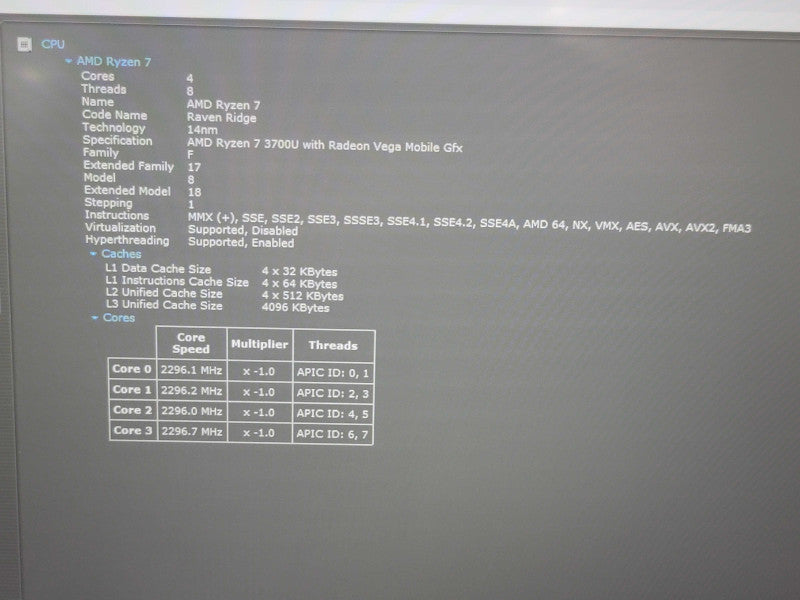 Lenovo ThinkPad E595 Ryzen 7 3700U 16GB DDR4 256GB SSD  β BudLap
