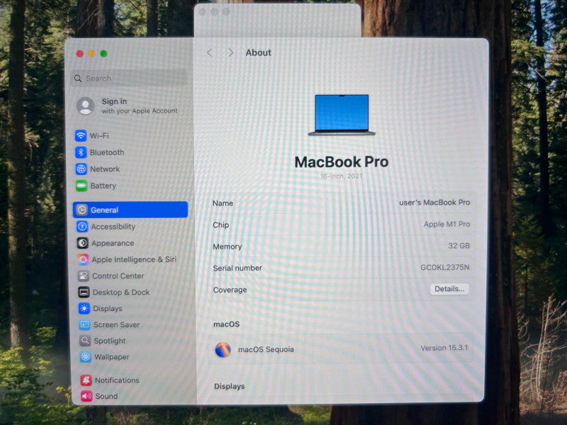 Apple Macbook Pro 2021 8-Core M1 Pro @ 3.2GHz 32GB Ram 512GB SSD (