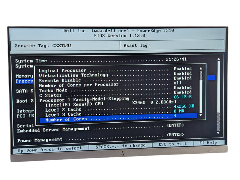 DELL PowerEdge T310 Intel Xeon X3460 32GB RAM Tower Server  -