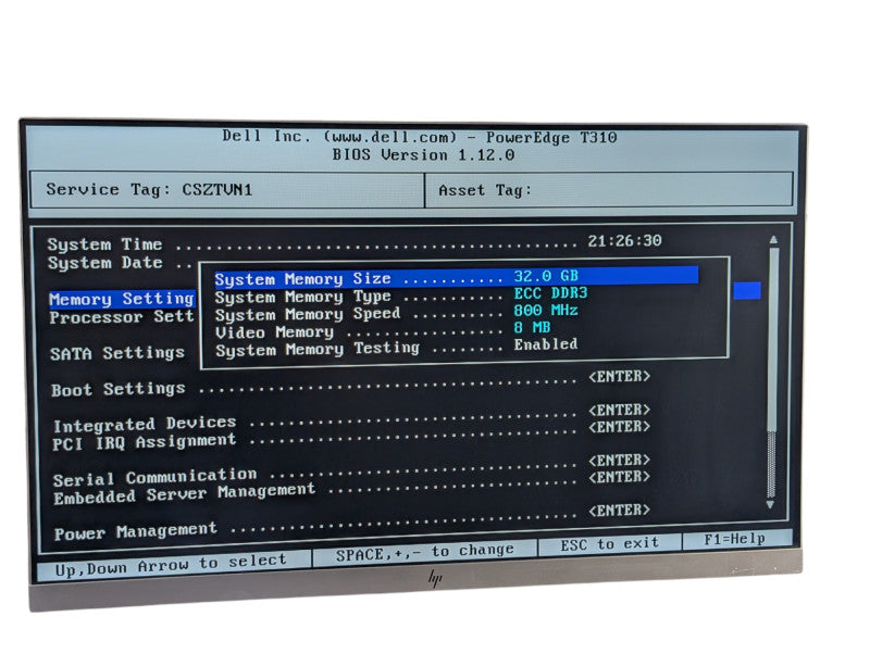 DELL PowerEdge T310 Intel Xeon X3460 32GB RAM Tower Server  -