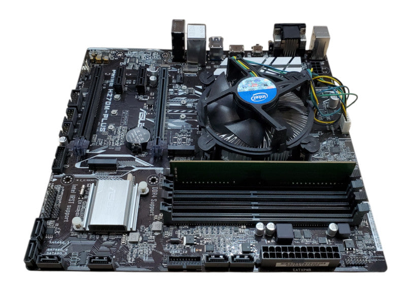 ASUS Prime H270M-PLUS Motherboard Core i3-7100 4GB RAM + I/O Shield