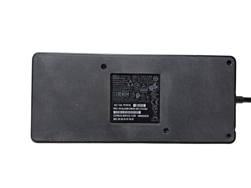 Dell WD19S K20A USB-C Docking Station w/ 180W AC Adapter