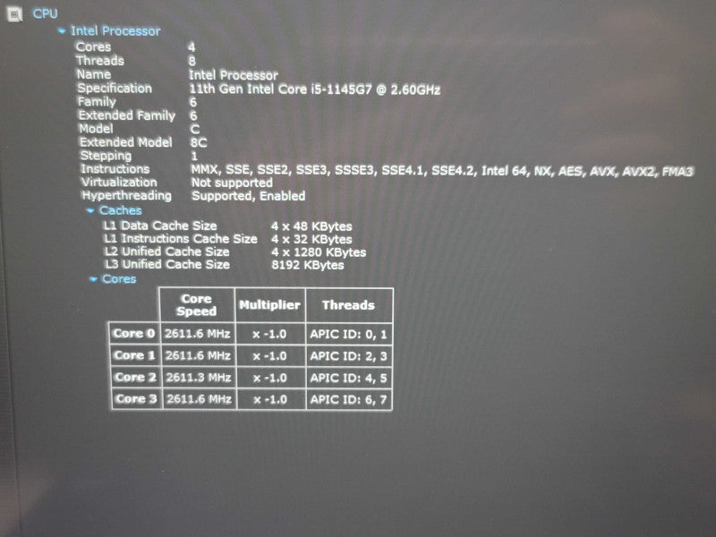 Lenovo ThinkPad T14 Gen 2 i5-1145G7 16GB DDR4 256GB SSD  β Lap200
