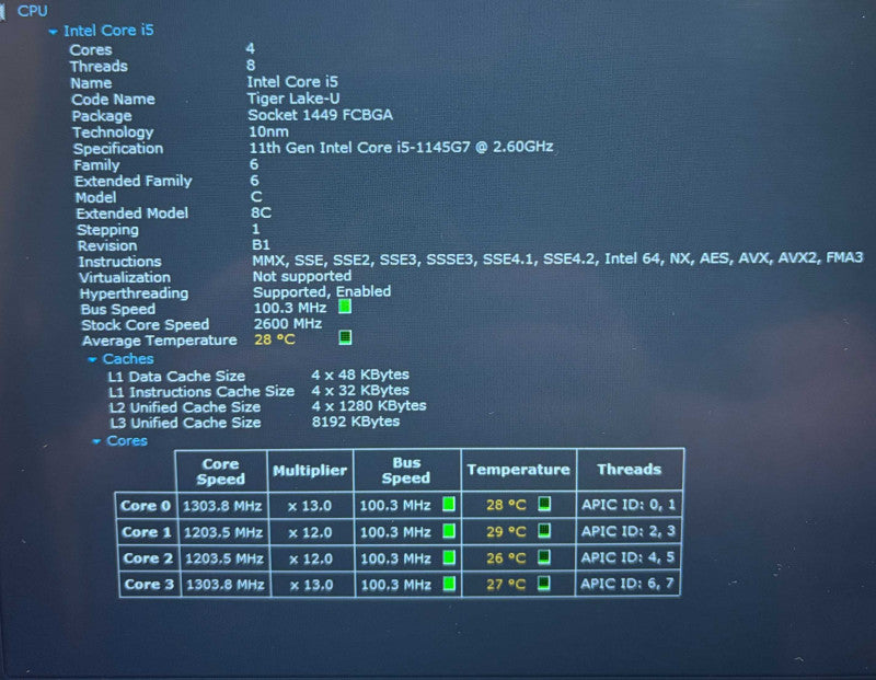 Lenovo ThinkPad T14 TOUCH Core i5-1145G7 16GB RAM 256GB SSD Q Lap200