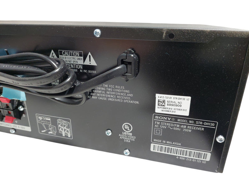 Sony Audio Control Center FM Stereo FM/AM Receiver Model: STR-DH130 =