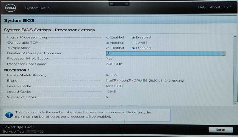 Dell PE T430 8x3.5", Xeon E5-2620 v3 2.40GHz, 32GB RAM, 4x 2TB SAS, H730