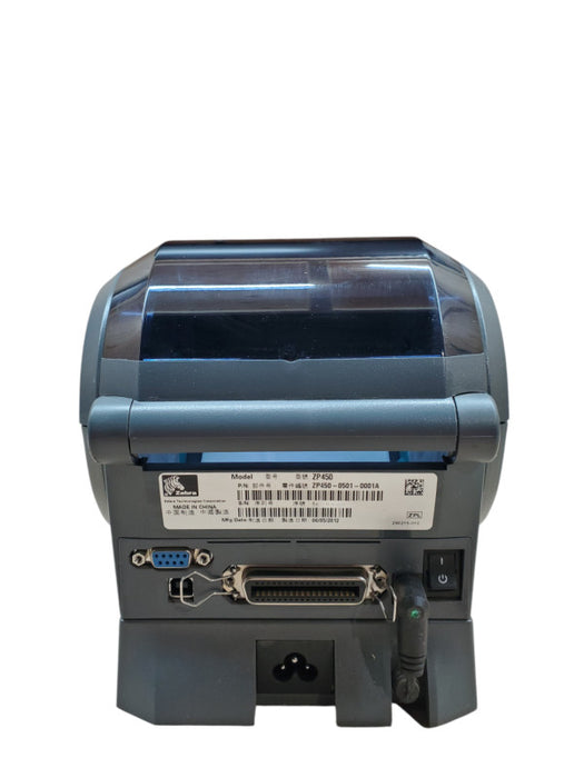 Zebra ZP 450 Thermal Label Printer w/ Power Base, ZP450-0501-0001A
