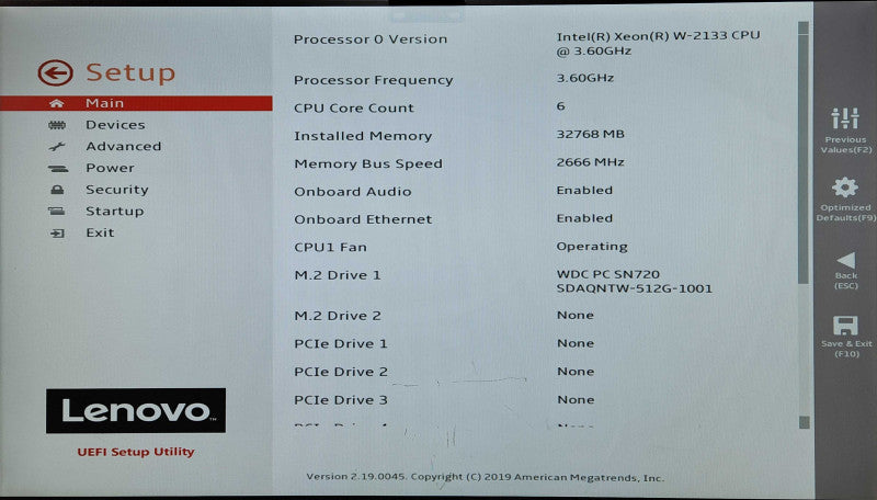 Lenovo ThinkStation P520c, Xeon W-2133, 32GB RAM, 512GB NVMe, M2000
