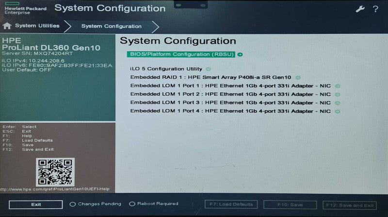 HP DL360 Gen10 1U 8x2.5", 2x Xeon Gold 5115, 64GB RAM, 8x1.8TB SAS, P408i-a