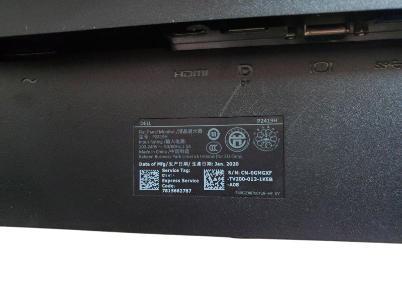 Dell 24" Flat Panel Desktop Monitor - P2419H
