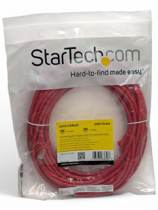 Startech.com CAT6 35ft / 10.6m RJ45 to RJ45 UTP Ethernet Patch Cable Q