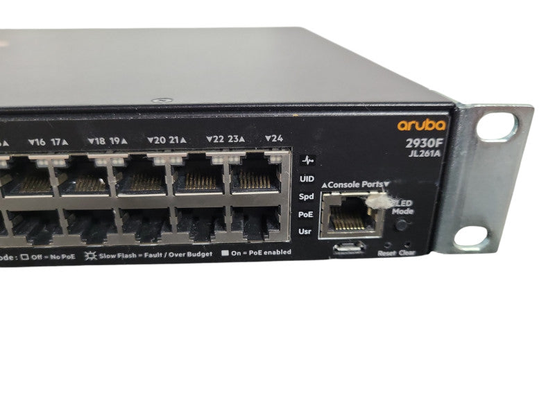 Aruba HP JL261A HPE 2930F 24G PoE+ 4SFP Gigabit Switch !