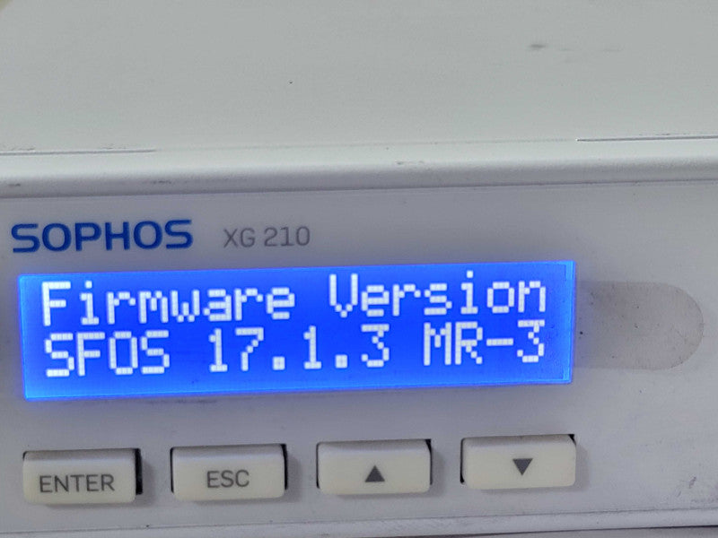 Sophos XG 210 Rev.3 Network Firewall Security Appliance Rack Mountable, SEE _