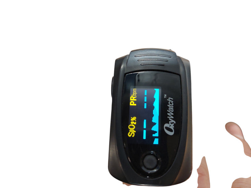 OxyWatch Finger Fingertip Pulse Oximeter Heartbeat PR BPM SPO2  - MD300C63 =
