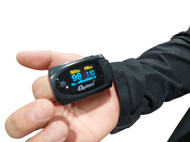 OxyWatch Finger Fingertip Pulse Oximeter Heartbeat PR BPM SPO2  - MD300C63 =