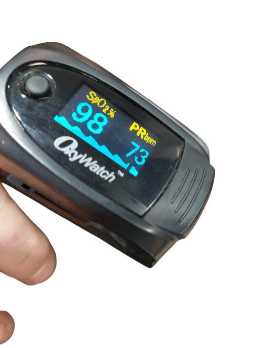 OxyWatch Finger Fingertip Pulse Oximeter Heartbeat PR BPM SPO2  - MD300C63 =