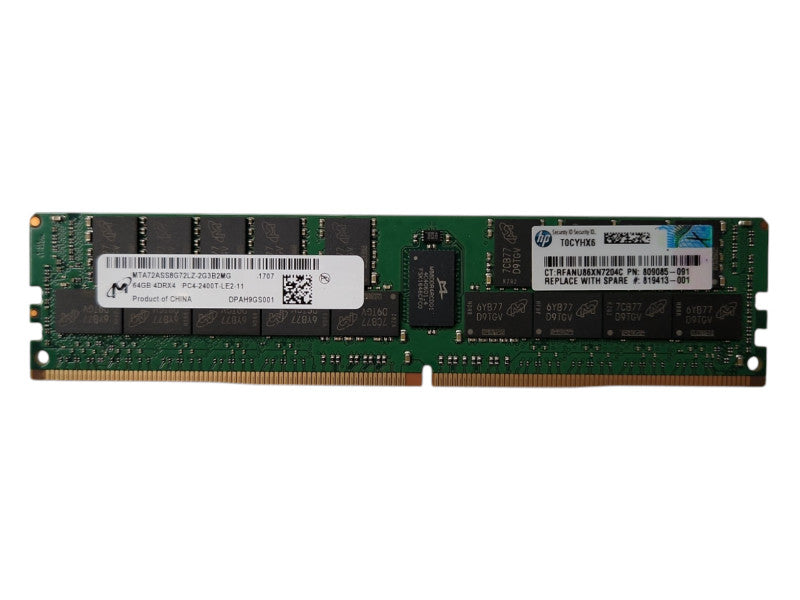 Micron 64GB 4DRx4 PC4-2400T-LE2, DDR4, Server Memory Q