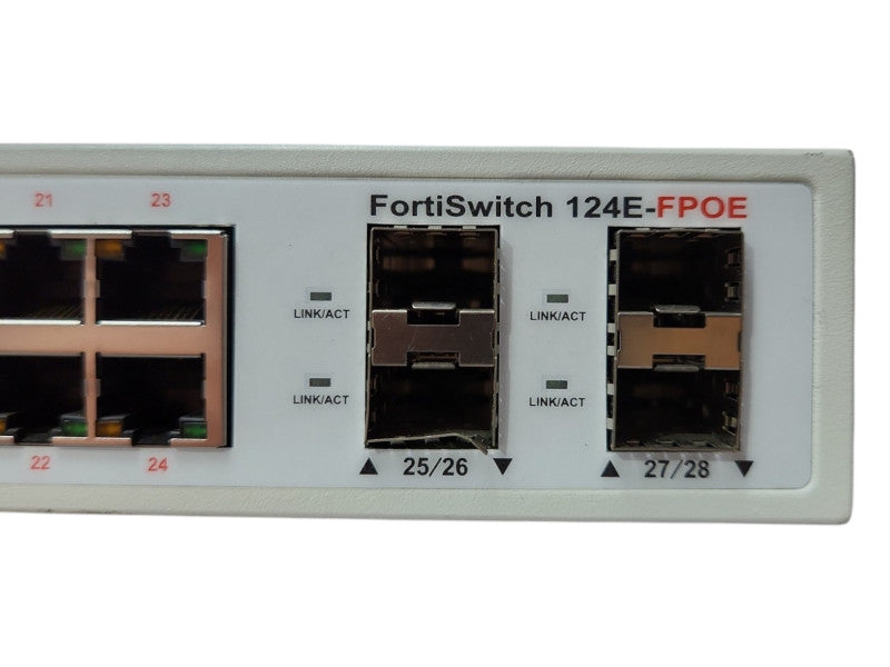 Fortinet FortiSwitch 124E-FPOE Managed Ethernet Switch, FS-124E-FPOE