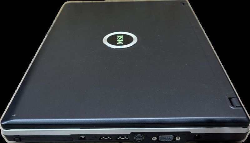 MSI MS-163C Pentium CPU T2390@1.86GHz 2GB RAM No HDD Vintage Laptop READ!