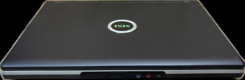 MSI MS-163C Pentium CPU T2390@1.86GHz 2GB RAM No HDD Vintage Laptop READ!