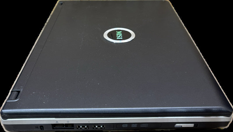 MSI MS-163C Pentium CPU T2390@1.86GHz 2GB RAM No HDD Vintage Laptop READ!