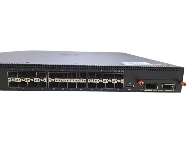 Dell N4032F | 24-Port 10GbE SFP Switch w/ 2-Port QSFP+ Module & 1x PSU