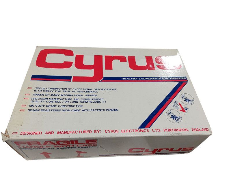 Vintage Cyrus One Hi-Fi Integrated Stereo Amplifier Made in England in Box  =