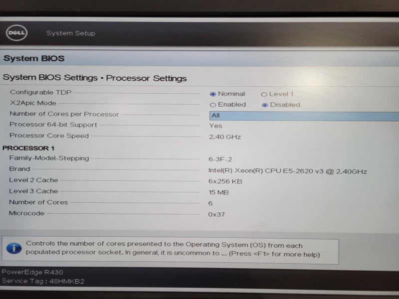 Dell R430 1U Server|  Xeon E5-2620 v3 @2.40GHz, 32GB DDR4, No RAID 4x 3.5" !