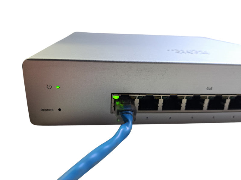 Cisco Meraki MS220-8-HW | 8-Port Gigabit Cloud Managed Switch (Unclaimed) Q