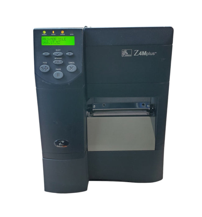 Zebra Z4M Plus Thermal Barcode Label Printer *READ* Q