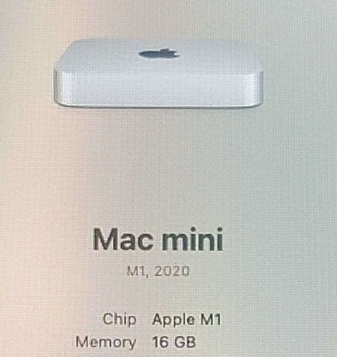 Mac Mini M1 16GB RAM 1TB SSD w/ keyboard + trackpad  β