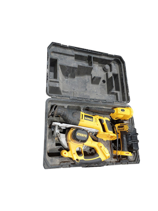 DeWalt Power Tool Kit ( No Batteries ) -Tools Only Saws , Drill , Light  =