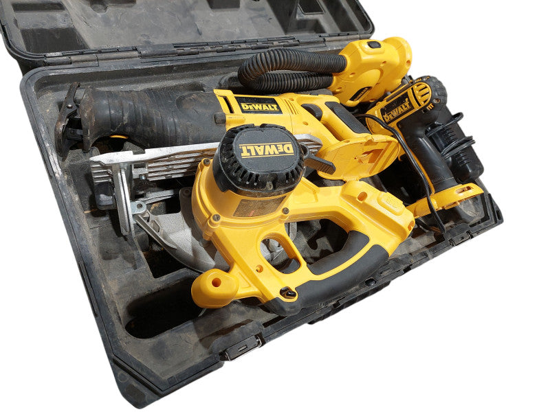 DeWalt Power Tool Kit ( No Batteries ) -Tools Only Saws , Drill , Light  =