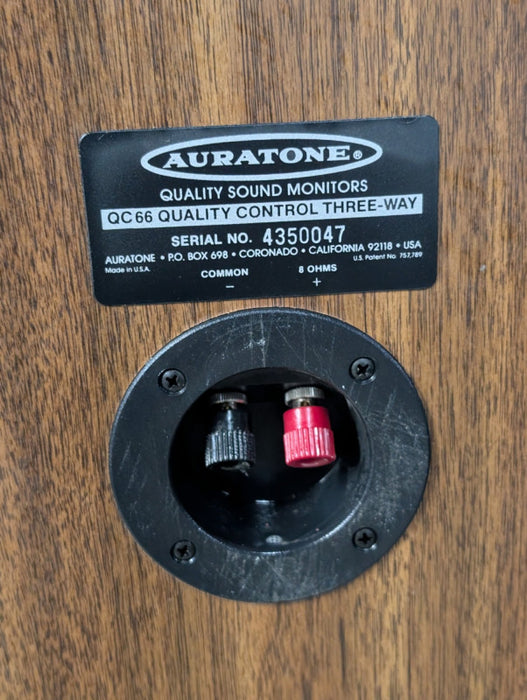 Auratone QC66 Quality Control Three-Way Speaker Monitors Please REA D  -