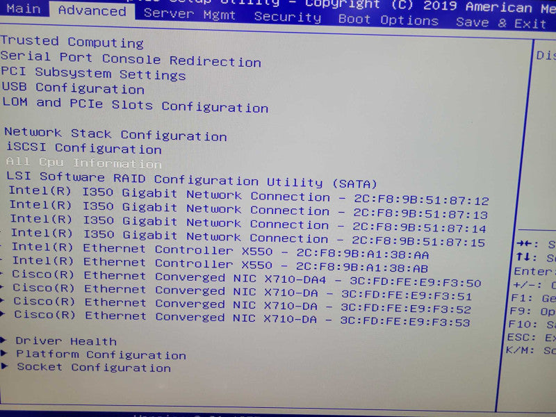 CISCO USC C220 M5 Barebones 1U - 4x3.5" Bays 2x1050W PSU %