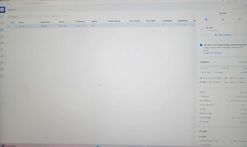 Ubiquiti Networks UniFi UAP-AC-HD 802.11ac Wi-Fi Access Point Q_