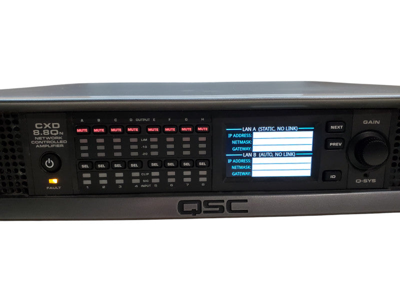 QSC CXD 8.8Qn Network Controlled Amplifier *READ*