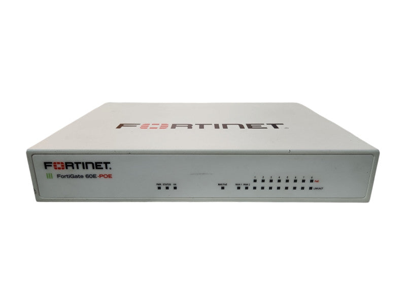 Fortinet FortiGate FG-60E-POE, Network Security-Firewall Appliance, READ