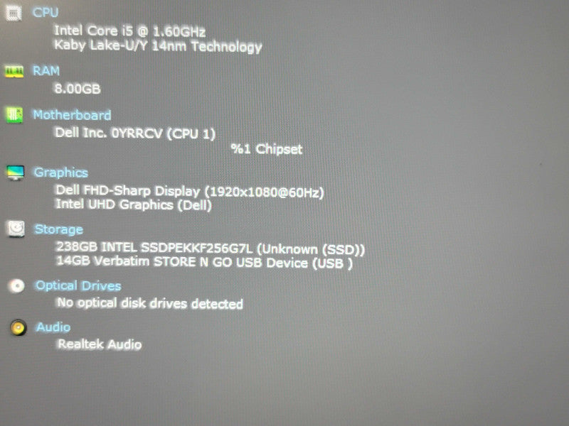 Dell XPS 13 9300 i5-1035G7 8GB DDR3 256GB SSD READ  β Lap200