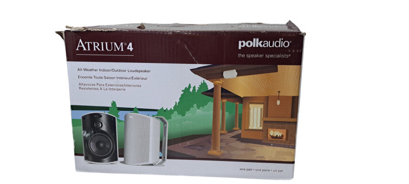 Pair of Polk Audio Atrium 4 All-Weather Outdoor Loudspeaker