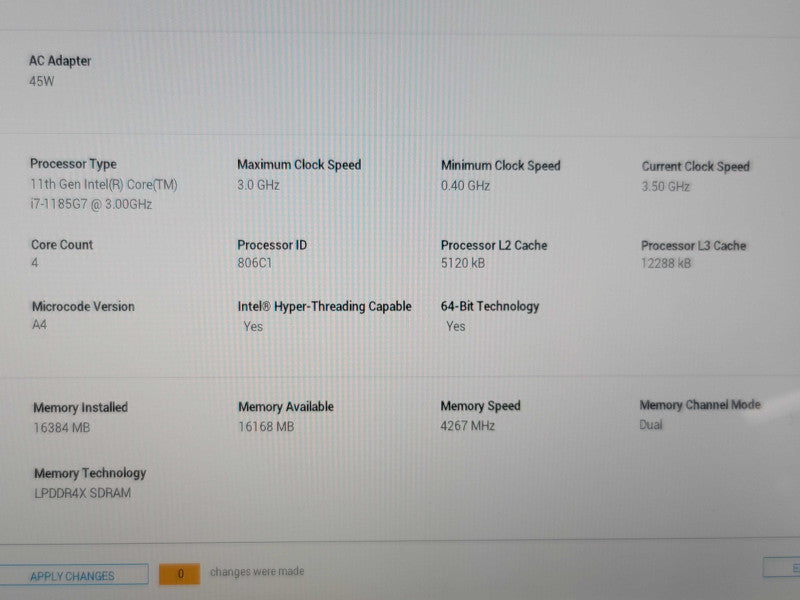 Dell XPS 13 9310 i7-1165G7 16GB RAM NO SSD PARTS/REPAIR  β Lap200