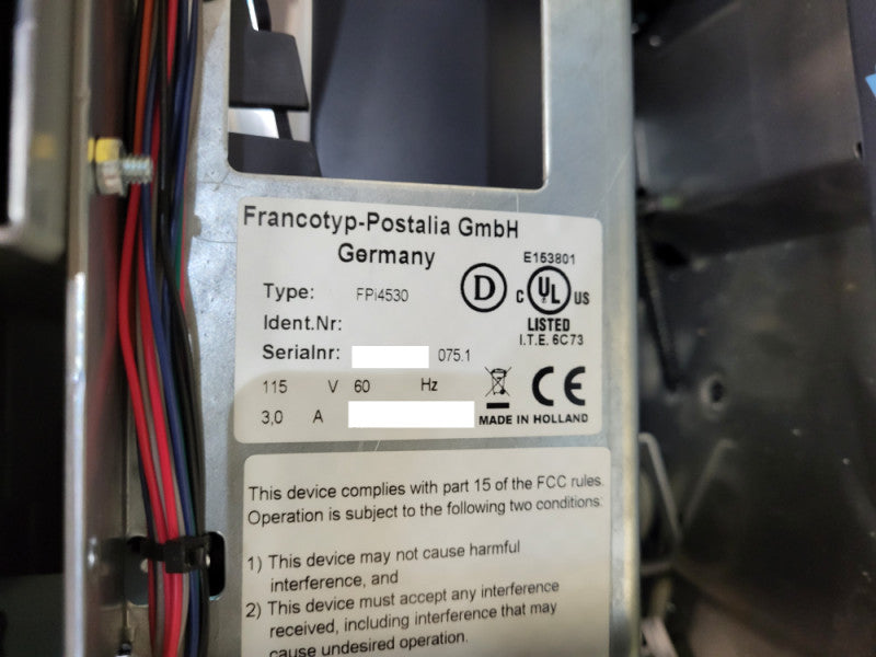 Francotyp-Postalia GmbH FPi-4500 Series Folder Inserter FPi4530, READ $
