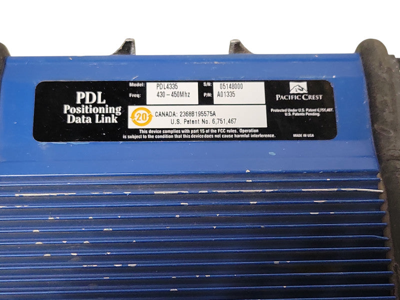 Pasific Crest PDL Positioning Data Link PDL4335 430-450Mhz Radio only, READ _