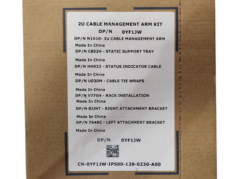 *NEW SEALED* Dell Cable Management Arm Kit 2U 0YF1JW Q