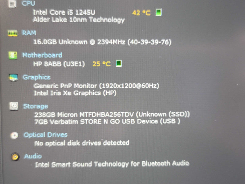 HP EliteBook 840 G9 i5 1245U 256GB SSD READ β Lap200