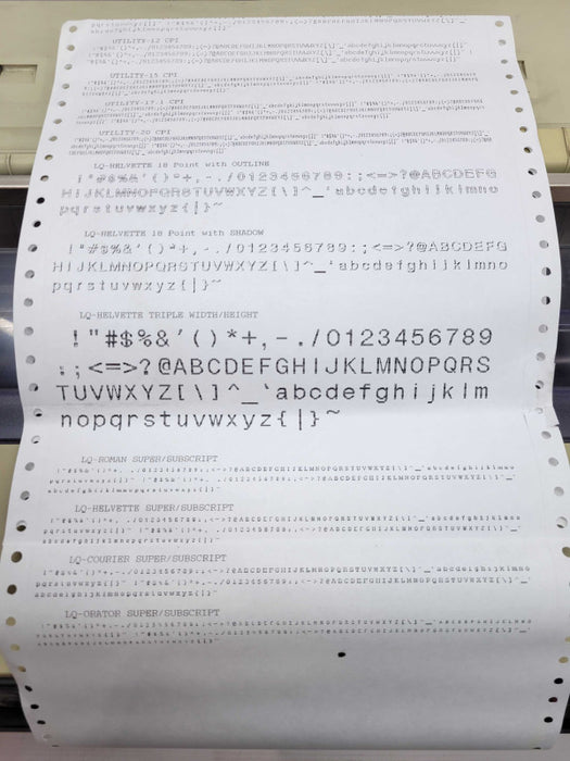 OKIDATA MICROLINE 393 Plus 24 Pin Dot Matrix Printer (GE8283A) %