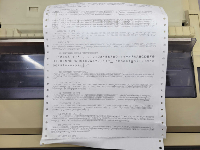 OKIDATA MICROLINE 393 Plus 24 Pin Dot Matrix Printer (GE8283A) %